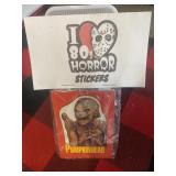 1980's Horror Movie Stickers Pack