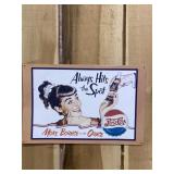 Pepsi Always Hits The Spot Metal Sign