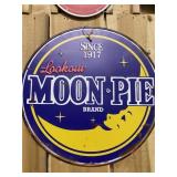 MOON PIE Large 24' Round Metal Sign