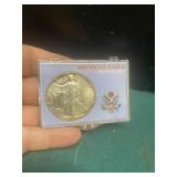 1988 American Silver Eagle Dollar Encased