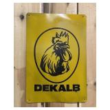 Dekalb Chicken Painted Metal Sign