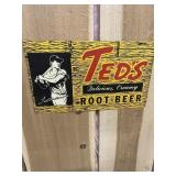 Ted's Root Beer Metal Sign