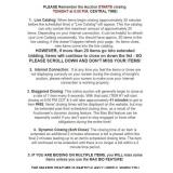 Auction Ending and Closing Info