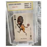 Vintage Magic Johnson Chinese Playing Card Graded