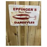 Eppinger's Dardevles Fishing Lures Metal Sign