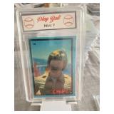 1979 CHIPS TV Show Card Graded Mint 9