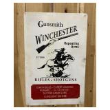 Winchester Large Painted Metal Sign