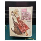 Vintage SEARS Wind-Up Rocking Chair Toy In Box
