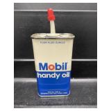 Vintage NOS MINT FULL Mobil Hand Oiler Can