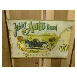 Vintage Hart Auto Brand Peas Metal Sign
