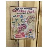 Vintage Cracker Jack Metal Sign