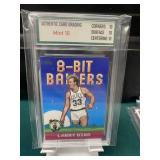 Larry Bird 8 Bit Ballers Card Graded 10