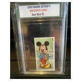 Vintage Mickey Mouse Card Graded Gem Mint 10