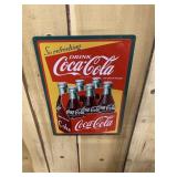 Coca-Cola Carton Metal Sign