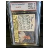 1962 Roger Maris POST Cereal SAMPLE Card Graded 10
