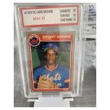 1985 Fleer Dwight Gooden Rookie Card Graded 10