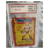 1984 He-Man MOTU #1 Checklist Card Graded 10