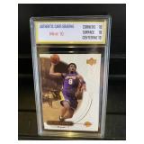 Kobe Bryant Upper Deck Ovation Card Graded Gem 10
