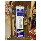 Vintage Carlton Cigarettes Metal Thermometer Sign