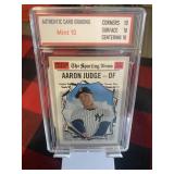 Aaron Judge Sporting News All Star Card Graded 10