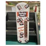 Tootsie Roll Metal Thermometer Sign