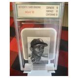 Satchel Paige 1953 Topps Print Plate Graded Card