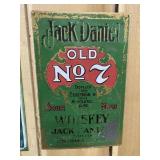Jack Daniels Green No. 7 Whiskey Metal Sign