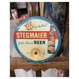 Vintage RARE Stegmaier Beer TOC Thermometer Sign