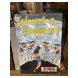 Embossed Metal Wonder Woman Comic Book Sign