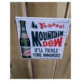 Mountain Dew Metal Sign Yahoo It'll Tickle Your