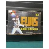 Vintage Elvis Wax Box Full of Cards & Pack Wrapper