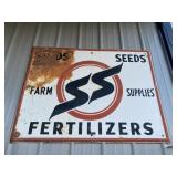 1963 Southern States Large Sign FARM GAS OIL
