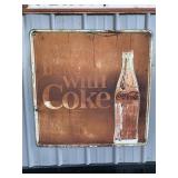 Coca-Cola Things Go Better with Coke Patina Sign