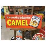 Vintage Camel Cigarettes Metal Horizontal Sign