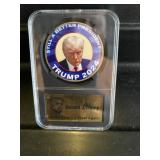 Donald Trump 2024 MAGA Slabbed Gold Coin