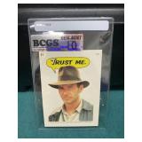 1984 Indiana Jones Sticker Graded Gem Mint 10