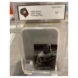 1957 Topps Hank Aaron Print PlateCard Graded 10