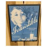 Irresistable Perfume Metal Sign