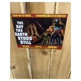 The Day the Earth Stood Still Sci-Fi Metal Sign