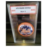 Vintage New York Mets Patch Graded Mint 9