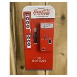 Coca-Cola Vending Machine Metal Sign