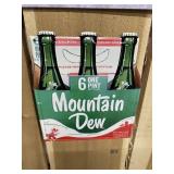 Mountain Dew 6 Bottle Pack Embossed Metal Sign