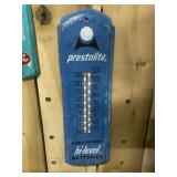 Vintage Prestolite Batteries Thermometer Sign