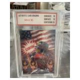 Elly De La Cruz KABOOM US FLAG Card Graded Gem 10