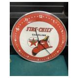 TEXACO Fire Chief Glass Face Clock GAS OIL