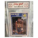Reggie Miller 89-90 Fleeer Card Graded 10