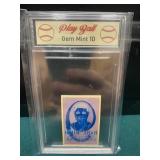 Babe Ruth Underwear Photo Negative Card! Graded 10