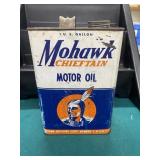 Vintage RARE Mohawk Motor Oil 1 Gallon Can