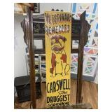 Veterinary Remedies Embossed Metal Sign