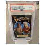 1993 WWF Wresltemania KK Bundy/Hogan Card PSA 4